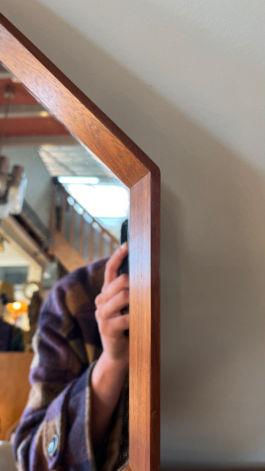 Teak mirror from the 60s