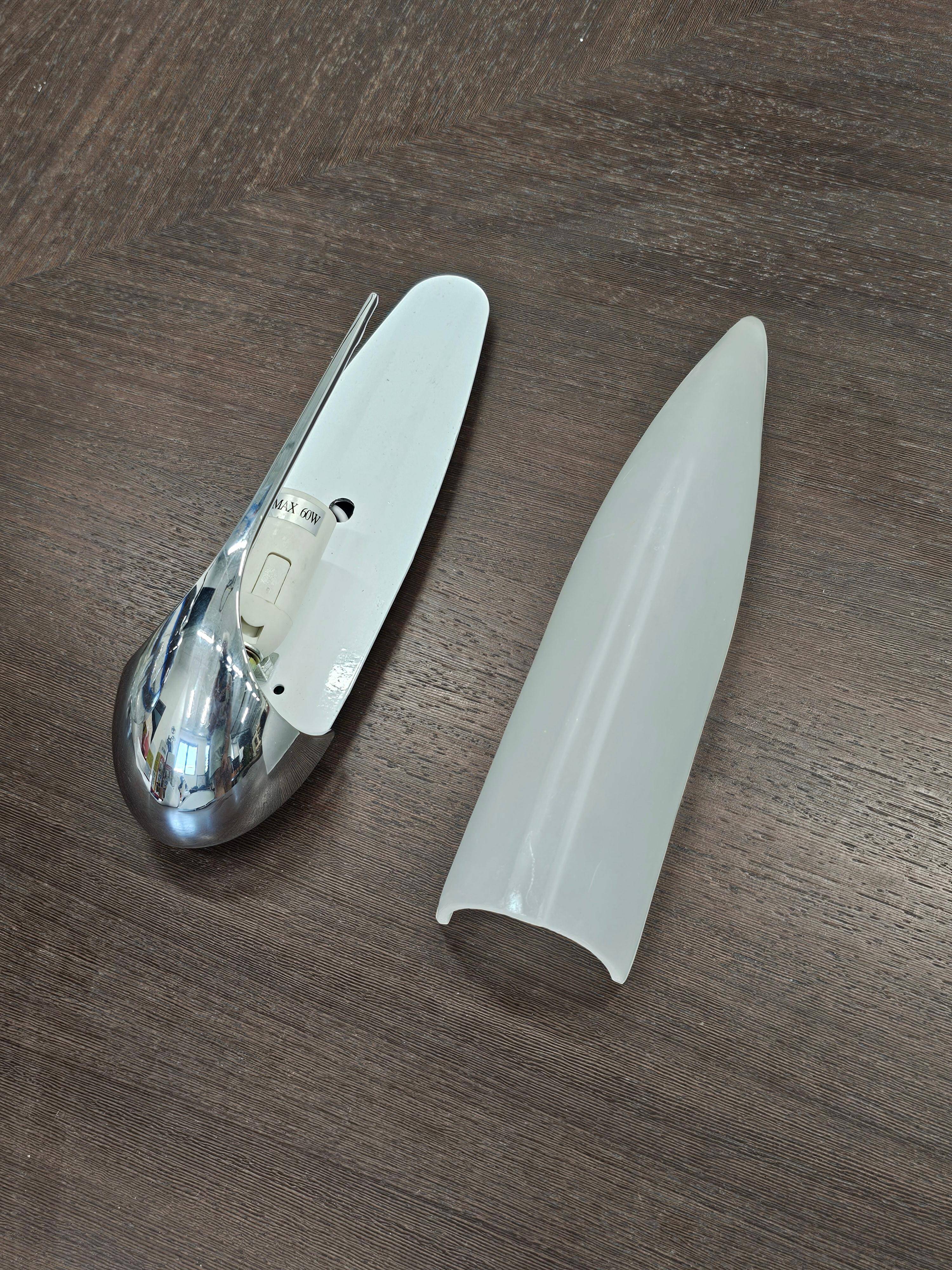 Art Deco wall sconces 'Ears' by IdeArte 1980s