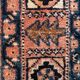 Vintage Kamseh rug 147x203 cm, medium, tribal oriental carpet 2542