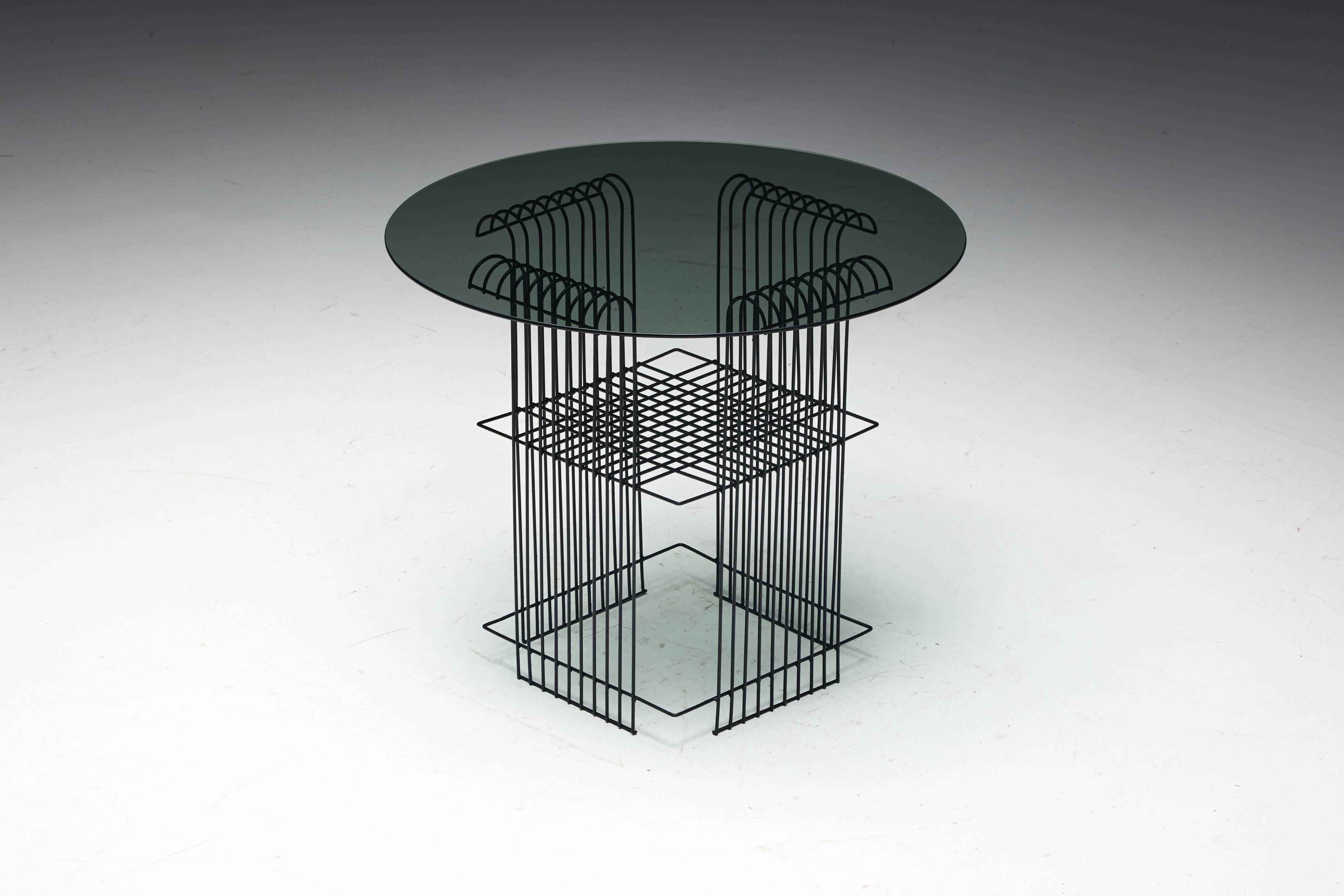 Metal Wire Modernist Garden Set, France, 1970s