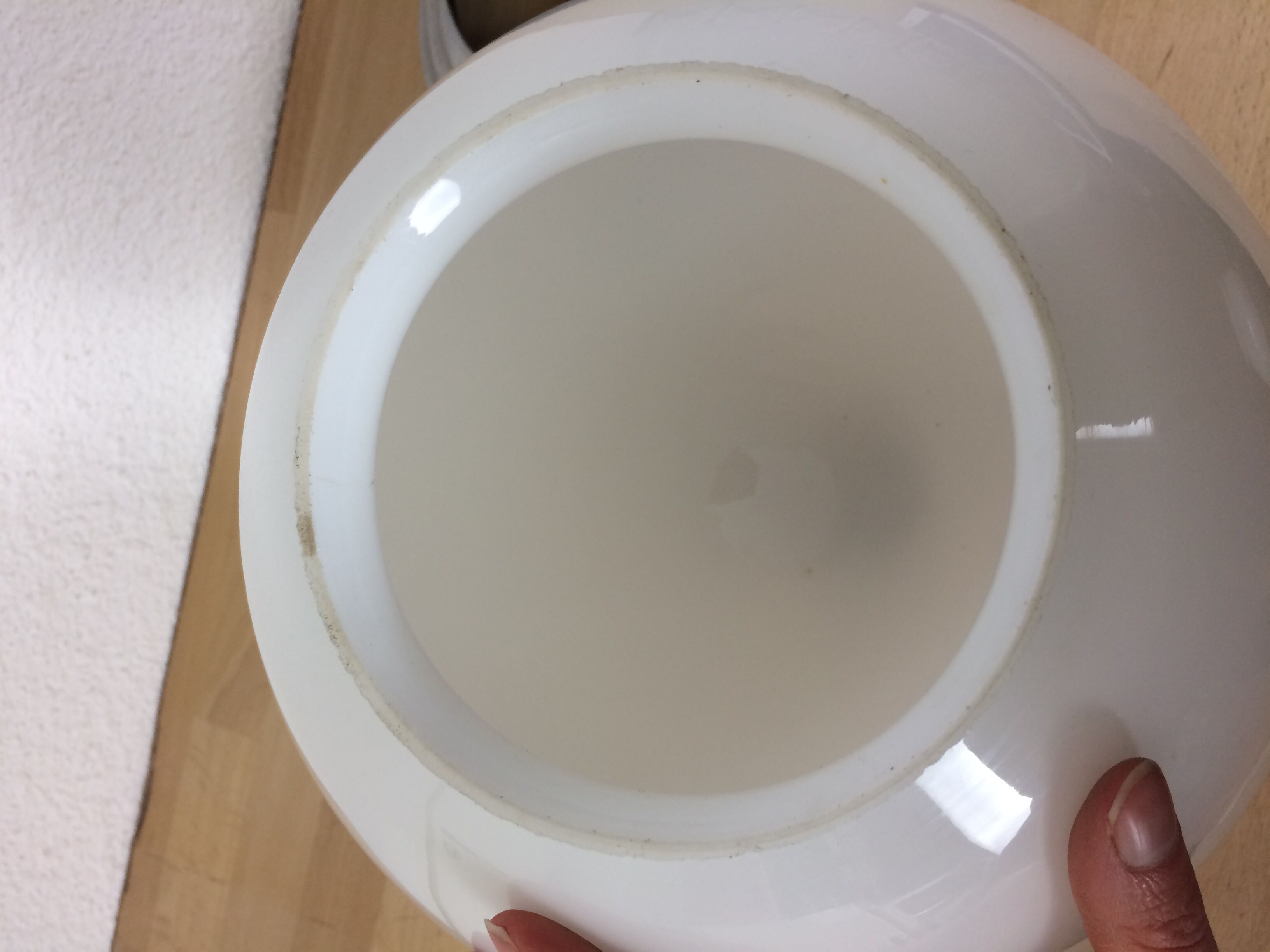 Opaline ball ceiling apply 24 cm