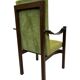 Vintage armchair solid wenge design 60s leather armrests design