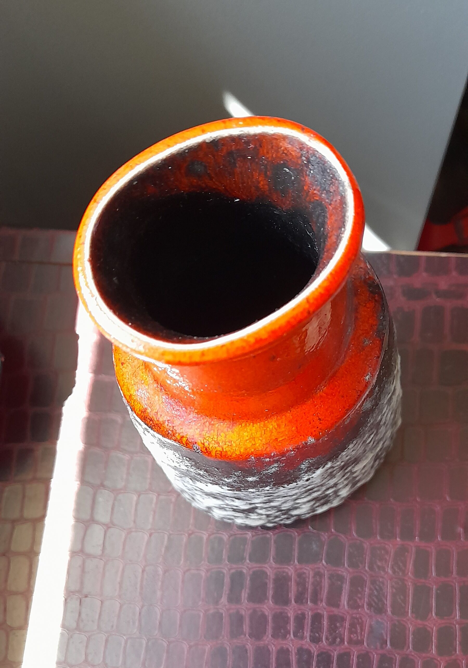 Vase Scheurich West germany lava