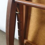 Wooden and leather folding rocking footring