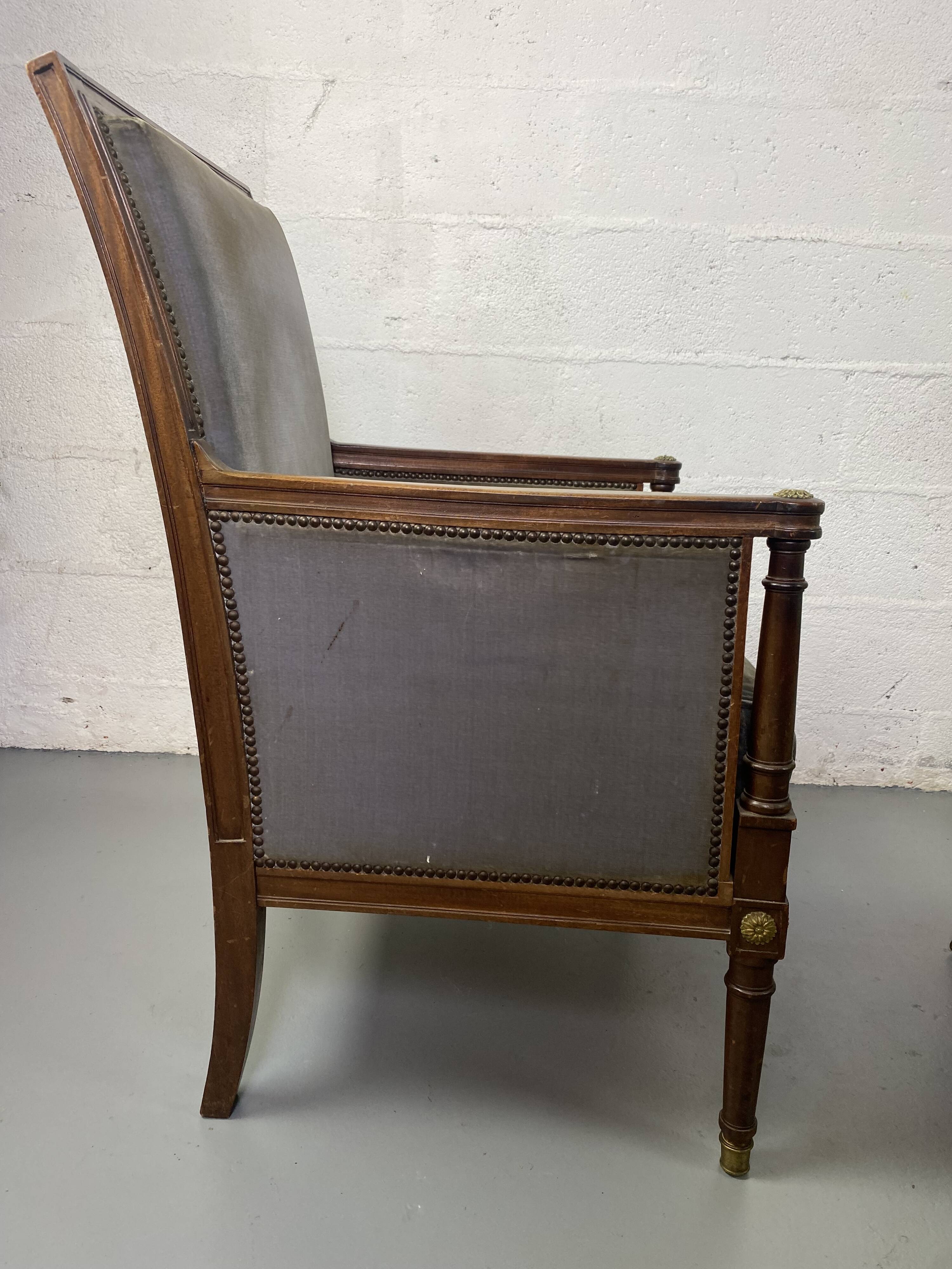 Pair of Empire armchairs