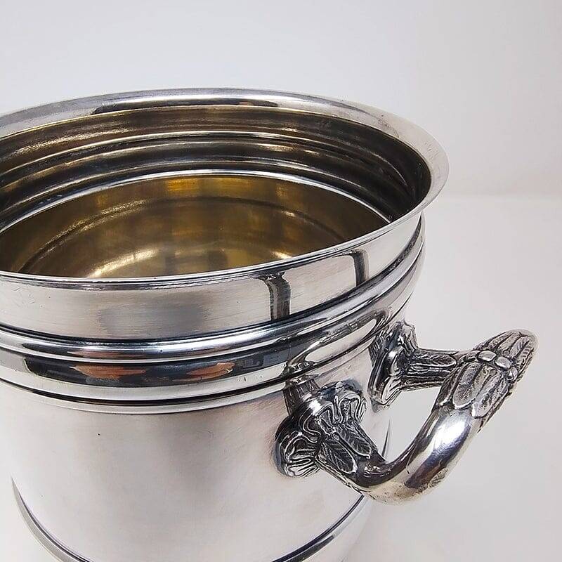 1950s Gorgeous Champagne or Ice Bucket by Christofle in Silver Plated. Made