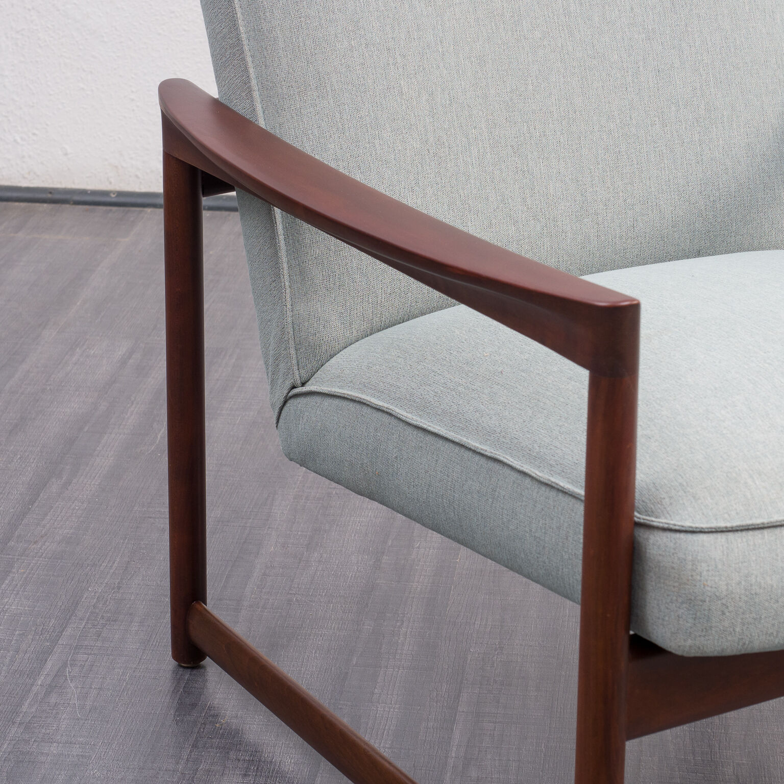 Pair of vintage armchair, cherry, restored