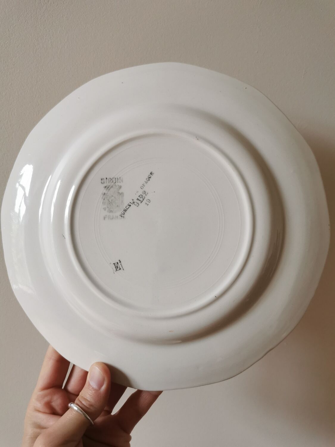 Vintage flat plates Digoin