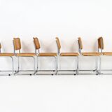 Set of 6 Dining Chairs Style B32 by Marcel Breuer