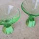 Series of 4 vintage crystal liqueur glasses