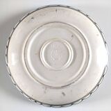 Large decorative dish with colorful peacock