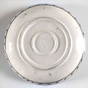 Large decorative dish with colorful peacock