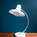 White desk lamp in industrial style metal
