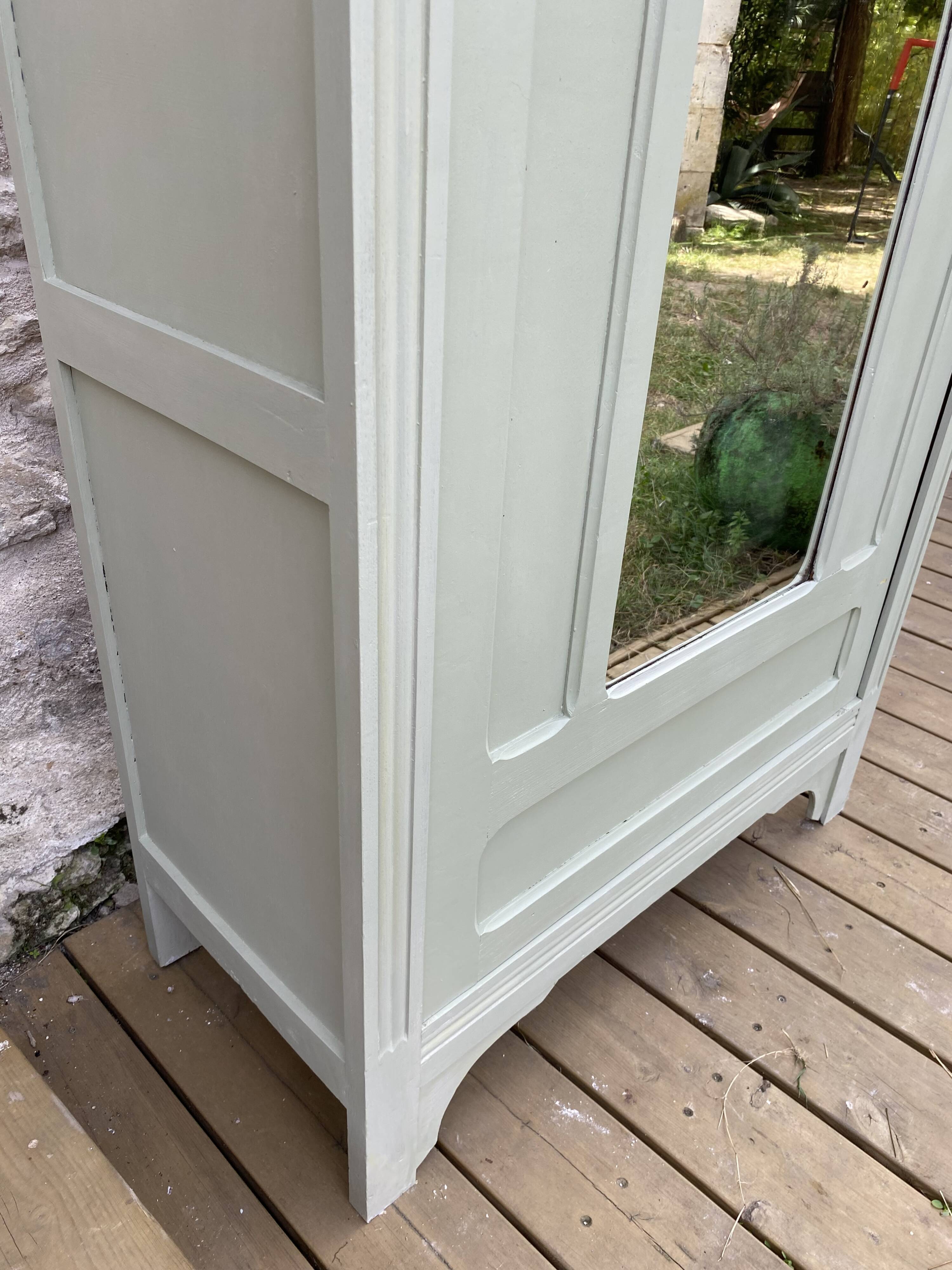 Vintage wardrobe with one door