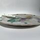 Oval dish Vallauris handmade thistles