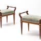 Ottomans antiques de style Empire, années 1890, lot de 2