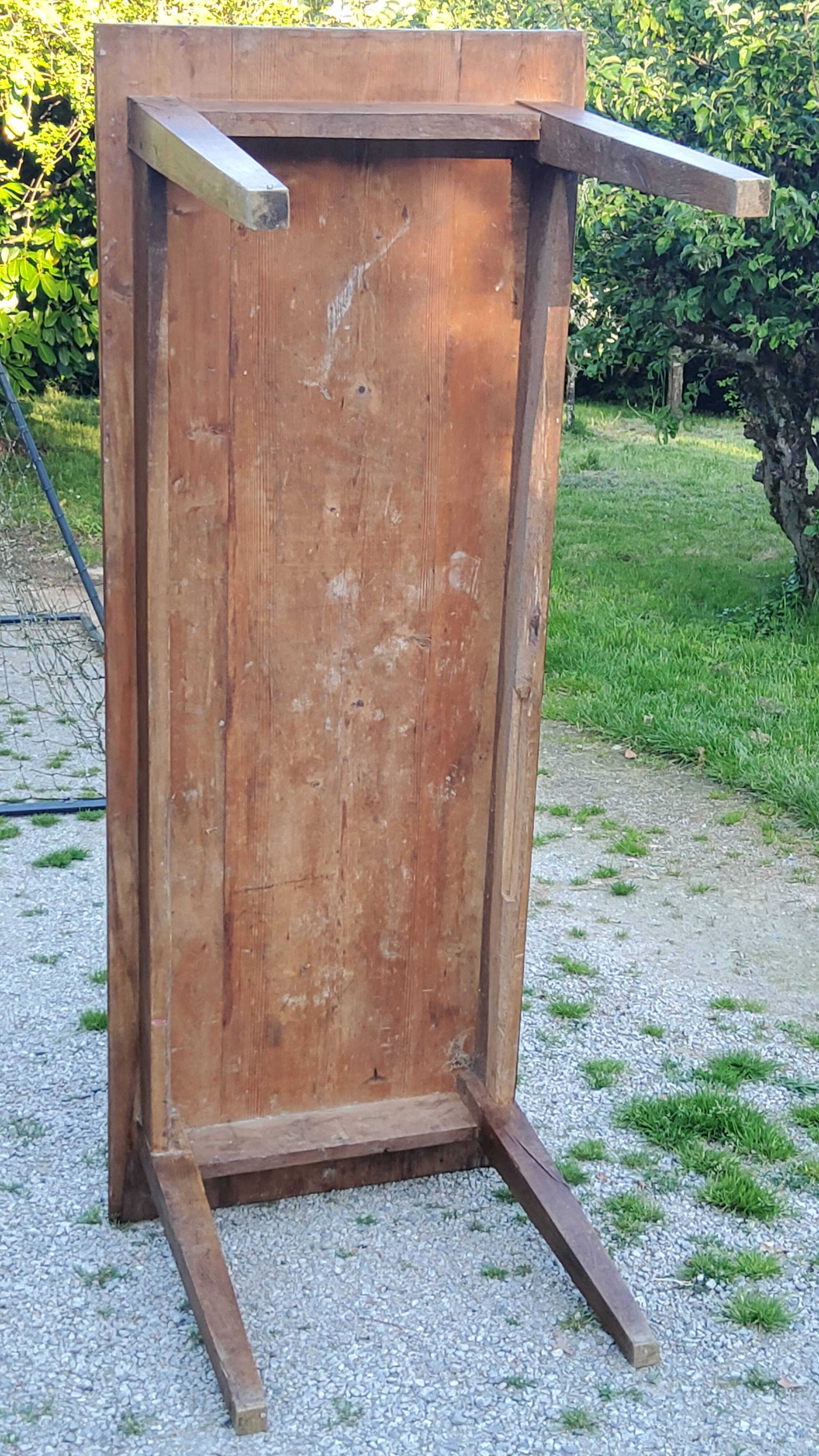 Old farm table spindle legs 195cm