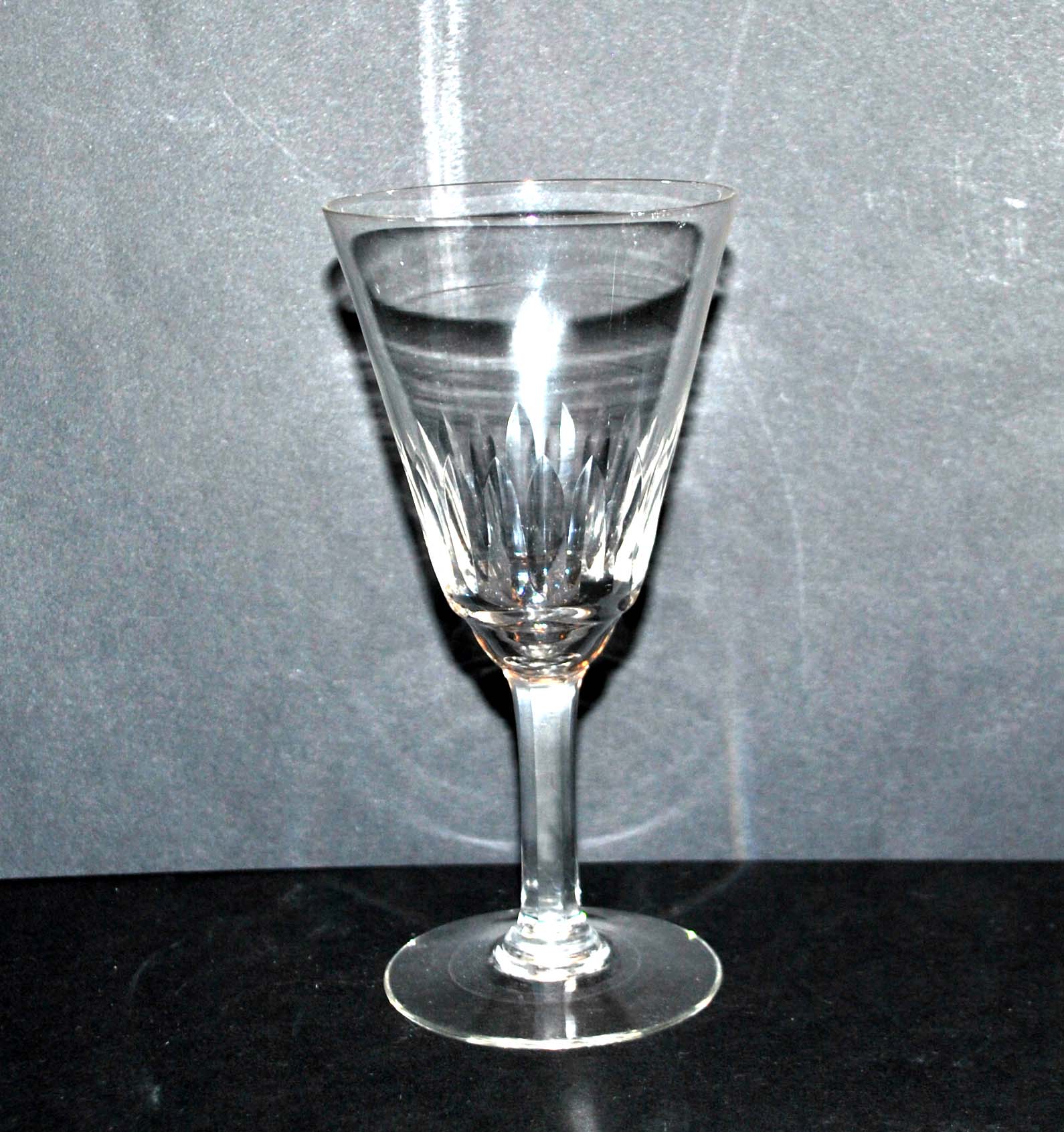 Meisenthal, series of 6 carved glasses