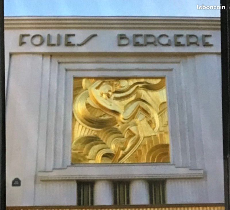 Art deco bas-relief folies bergères paris