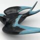 Vintage swallow in two-tone black and blue enameled ceramic