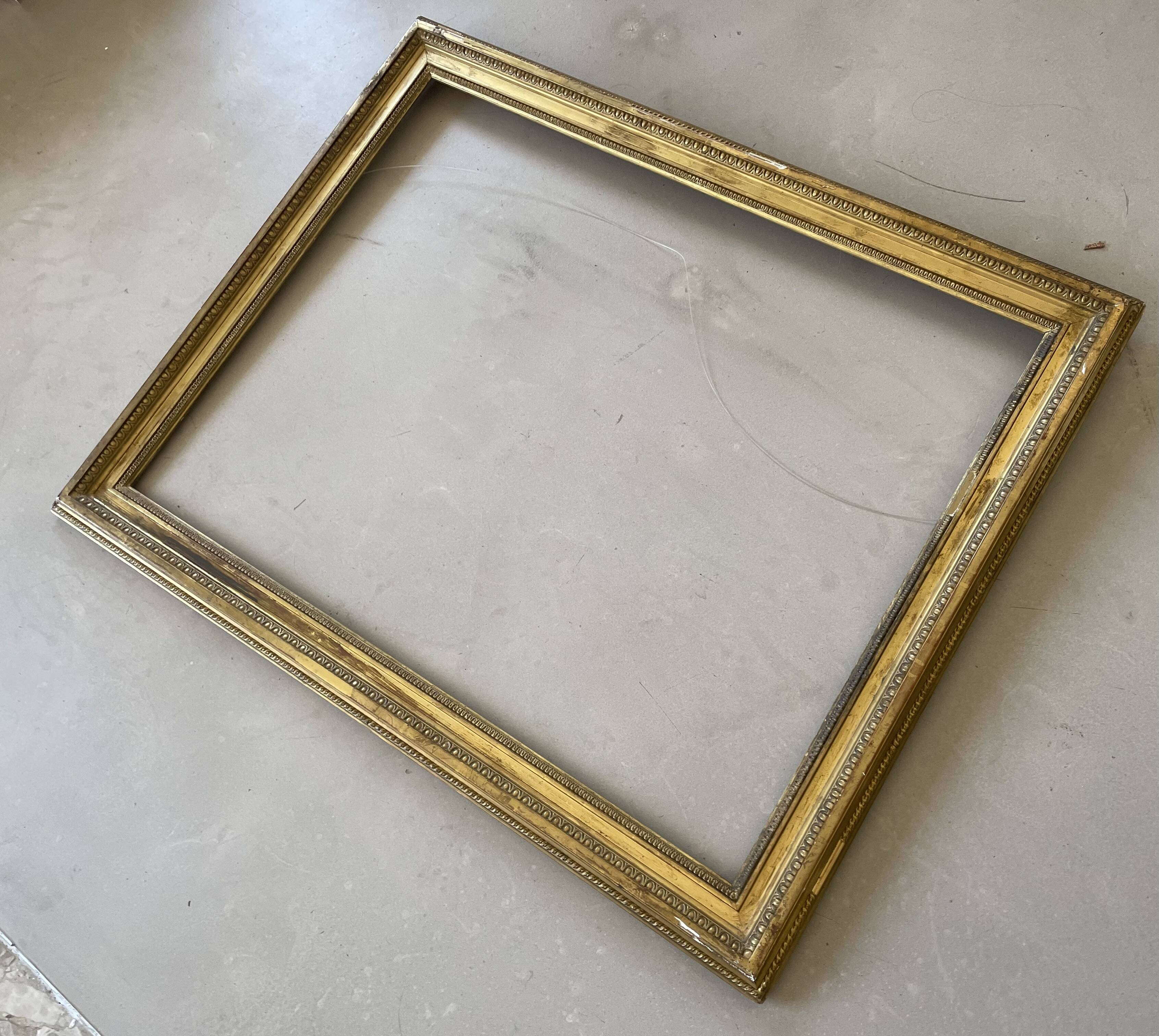 Cadre doré ancien 75x60cm