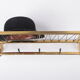 Wall coat rack Hollywood Regency style 1960s
