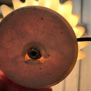 Corolle lamp by Georgia Jacob, luminous sculpture, French design from the 1970s.