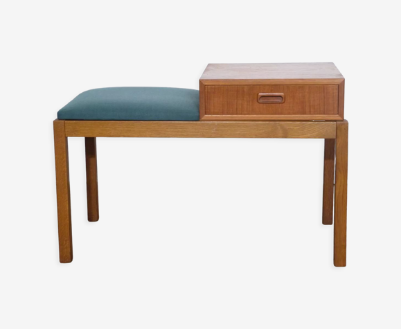 Console ou meuble d'appoint vintage scandinave en teck 1960