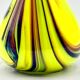 Vase en verre de Murano jaune citron et améthyste Carlo Moretti années 70