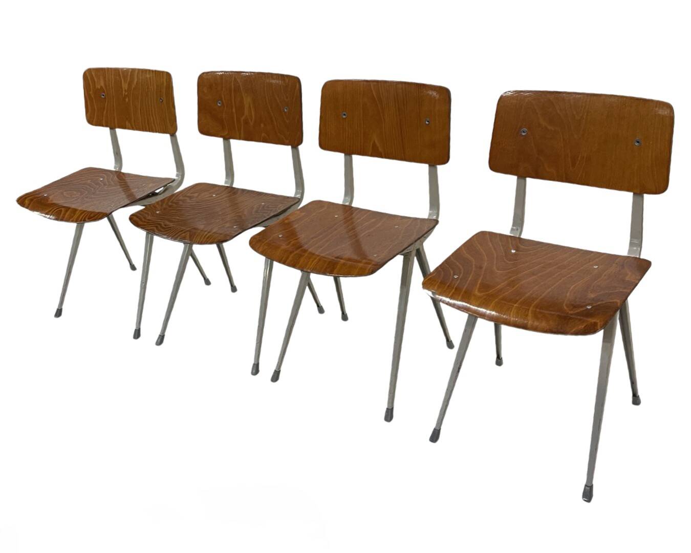 Dutch Result Chairs by Friso Kramer for Ahrend De Cirkel, 1960s, Set of 4