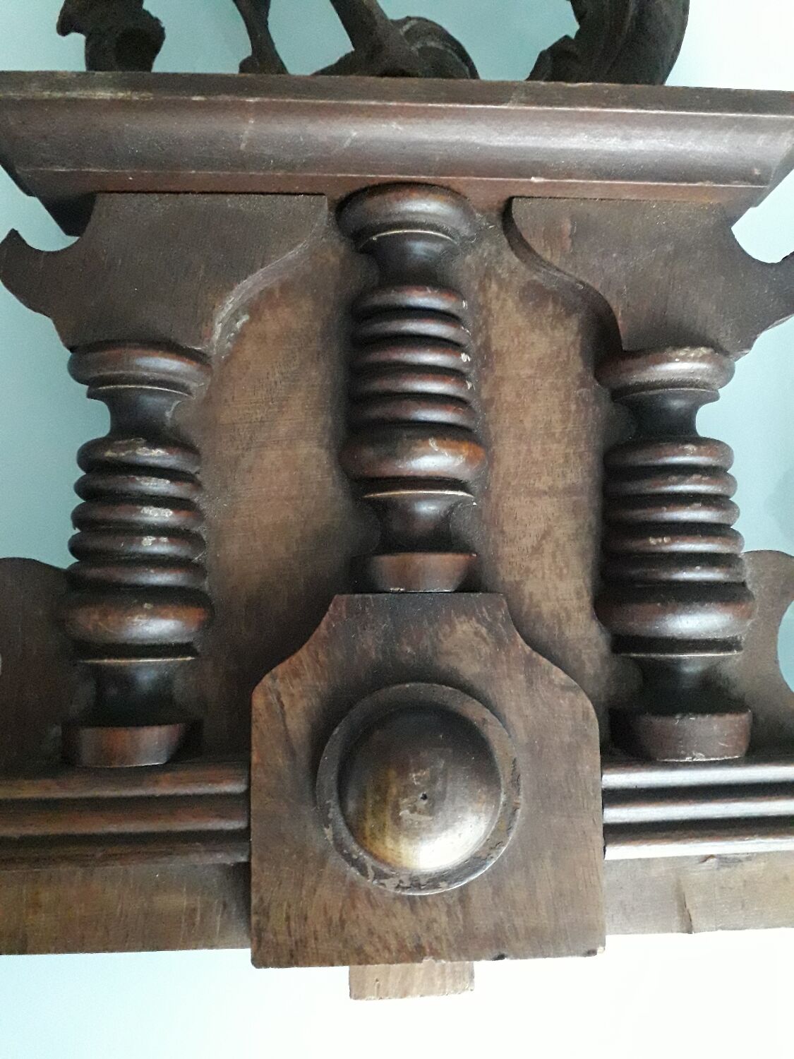 Fronton de meuble en bois 33 cm