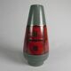 German vase in red and green ceramic, 1960s