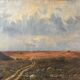 Tableau HST "Oriental Landscape" J. Bisgaard 1900 Danish painter for restaurant