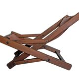 Brutalist leather lounge chair, 50s/60s