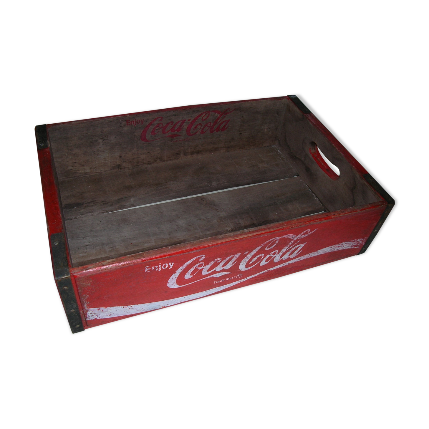 old wooden coca cola crate