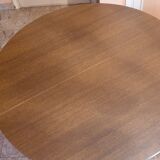 1970s wooden round table