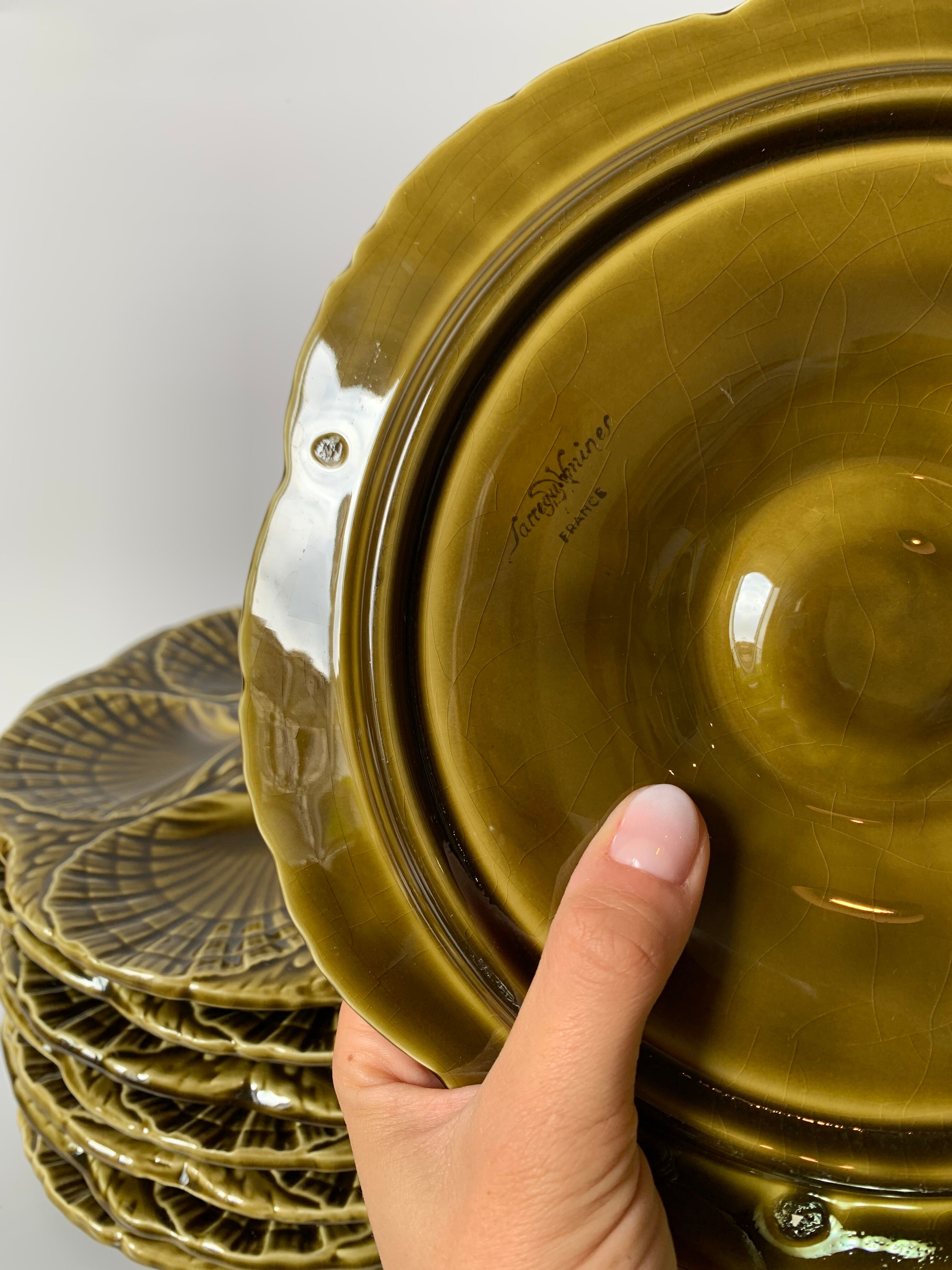 Plate shellfish Sarreguemines