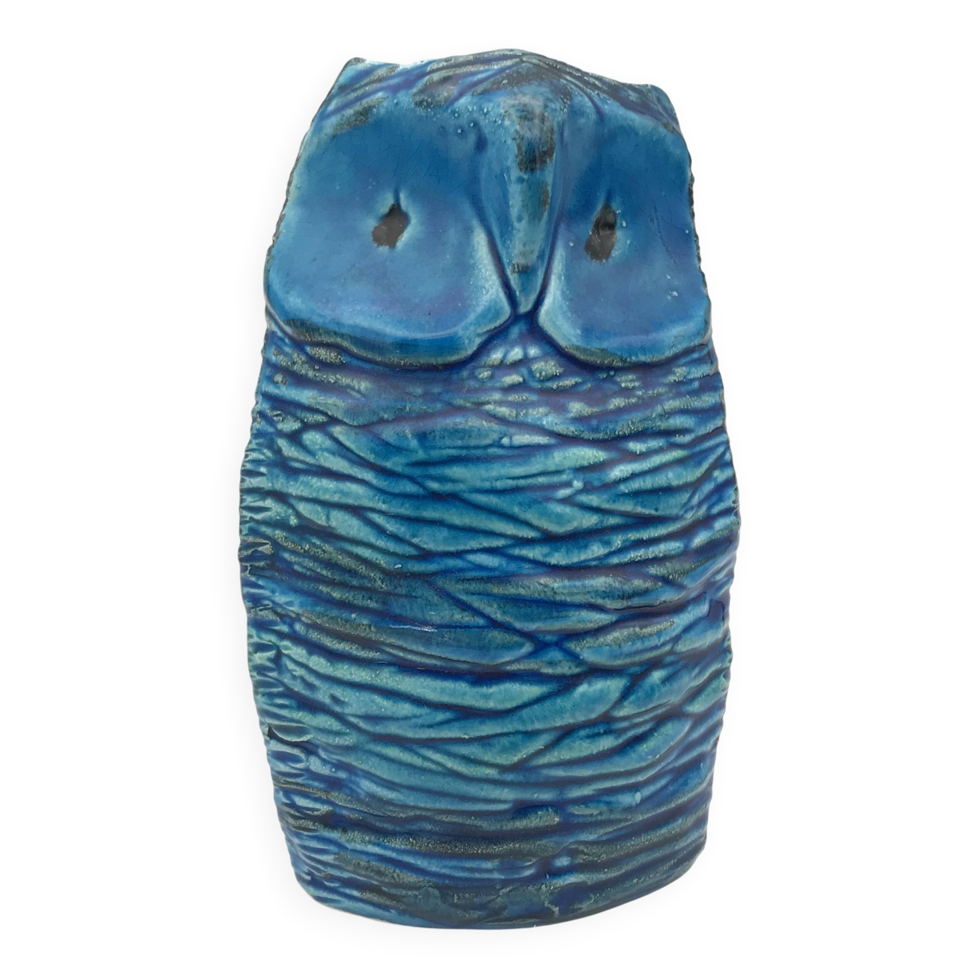 Ceramic OWL Rimini Blu by ALDO LONDI for BITOSSI, Italy