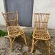 Pair of rattan chairs