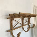 Bamboo coat rack shelf