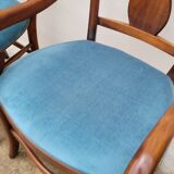 Pair of directorial style armchairs with sticks