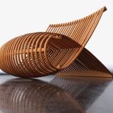 Τhe wood chair by Marc Newson, produced by Cappelini, Italy 1988.