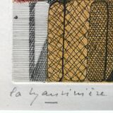 Elisabeth de la mauviniere 1905-2007. etching aquatint signed.