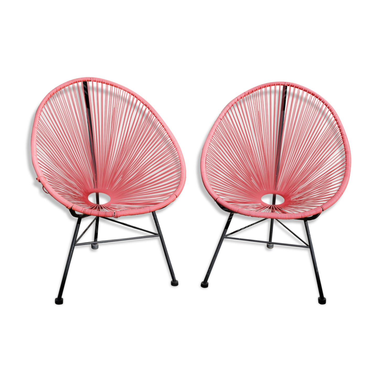 Pair of Scoubidou Acapulco chairs