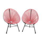 Pair of Scoubidou Acapulco chairs