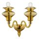 Amber Murano Glass Sconce with Linear Design by Simoeng for Simoeng