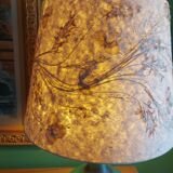 Ceramic lamp the Dieulefit caves, with its lampshade