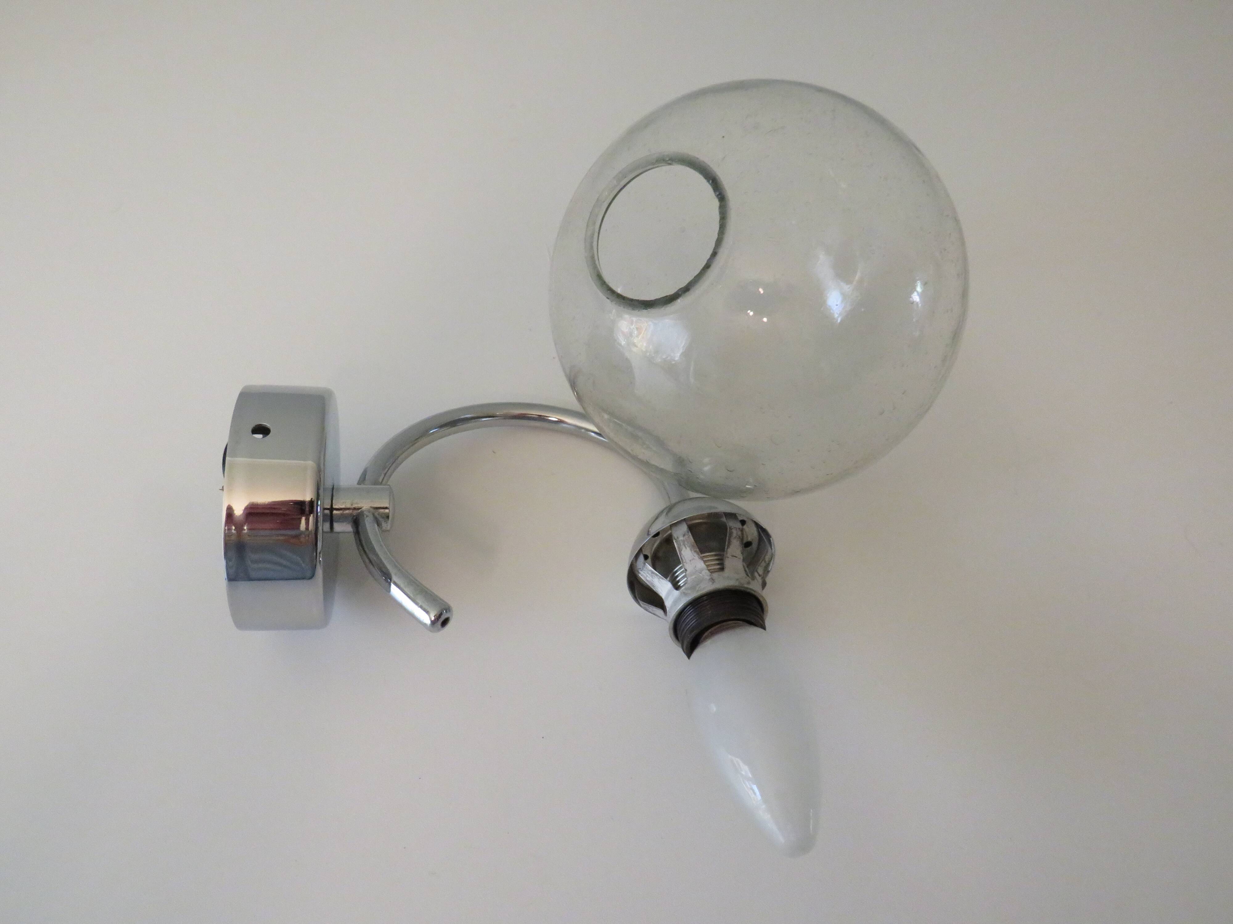 Pair of Massive wall lights Belgium 1960-1970