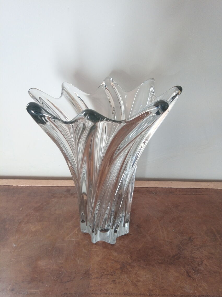 Vase cristal art Vannes France | Selency