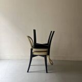 chaises en frene et cuir beige "Goteborg" par Gunnar Asplund pour cassina